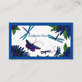 Jardin Bleu Cartes de visite (Dos)