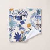 Jardin bleu d'automne d'ombre (Gant de toilette)