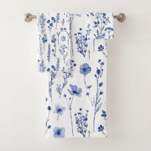 Jardin Bleu Fleur sauvage Motif