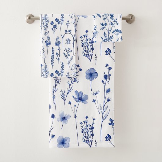 Jardin Bleu Fleur sauvage Motif (En situation)