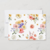 Jardin Bohème Fleur Sauvage | RSVP de mariage (Dos)
