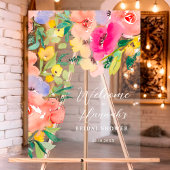 Jardin boho brillant fleuri accueil nuptial