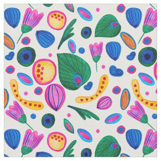 Jardín Botánico Abstracto Boho Maximalist Stof (Close Up)