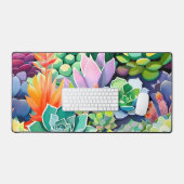 Jardin botanique de succulentes colorées d'été (Clavier et souris)