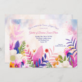 Jardin botanique des rêves Prom Invitations (Devant / Derrière)