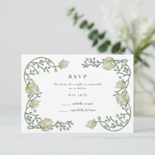 Jardin botanique Mariage floral carte RSVP