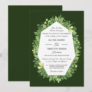 Jardin botanique officiel Invitation à un mariage 