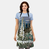 Jardin botanique romantique fleur sauvage tablier  (Porté)