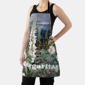 Jardin botanique romantique fleur sauvage tablier  (Insitu)