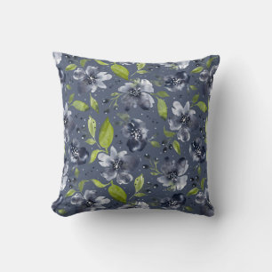 Jardin Calme Boho Bloem-Lichtgrijs & Groen-MiddenG Kussen