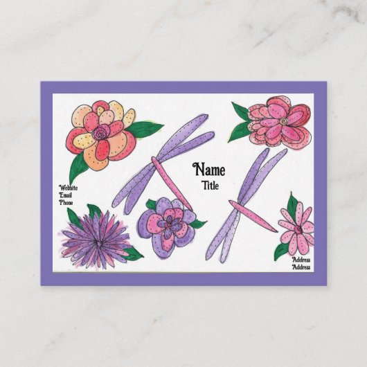 Jardin calme Cartes de visite (Devant)