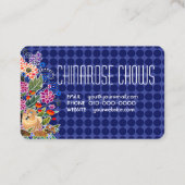 JARDIN cartes de visite de chow PARTY - PERSONNALI (Dos)