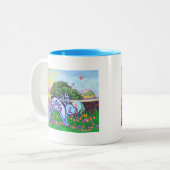 Jardin Chasse aux Oeufs de Pâques Mug (Devant gauche)