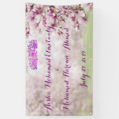 Jardin coloré Bannière Mariage musulman islamique (Vertical)