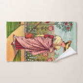 Jardin Cultivation Flower Woman Art Antique (Serviette à main)