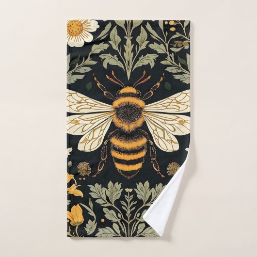 Jardin d'abeilles vintage (Serviette à main)