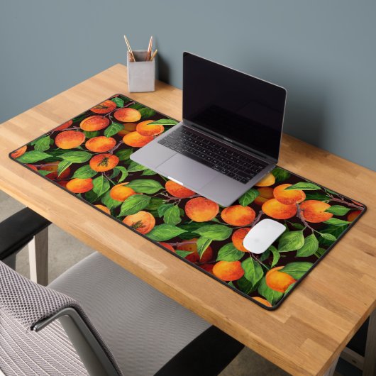 Jardin d'abricot sur vert foncé (Bureau 2)