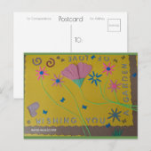 Jardin d'amour vert | Carte postale Blue Beach Son (Devant / Derrière)
