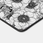 Jardin d'anémones en noir et blanc (Coin)