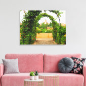 Jardin dans l'Alhambra, Grenade, Espagne - Toile (Insitu(Salon))