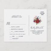 Jardin d'automne | Carte postale RSVP de la Bourgo (Dos)