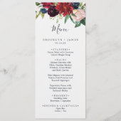 Jardin d'automne | Menu du dîner Mariage de Bourgo (Devant)