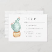 Jardin de Cactus | Aquarelle RSVP (Devant / Derrière)