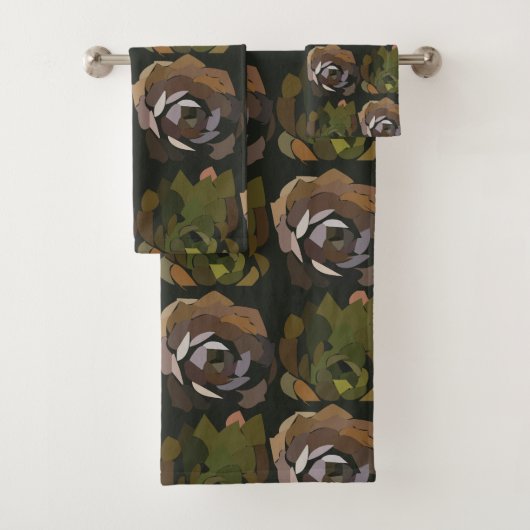 Jardin de Cactus Feuilles Motif botanique vert (En situation)