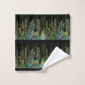 Jardin de cactus la nuit (Gant de toilette)