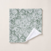 Jardin De Campagne Australien - Sage Et Blanc (Gant de toilette)