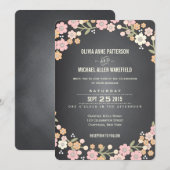 Jardin de charme Faire-part de mariage fleurie Wre (Devant / Derrière)