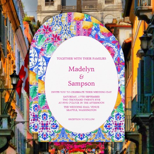 Jardin de citron jaune botanique Invitation de mar