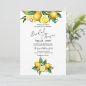 Jardin de citron moderne | Invitation de douche nu (Debout devant)