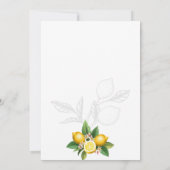 Jardin de Citrons Moderne | Invitation à une Fête (Dos)