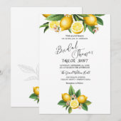 Jardin de Citrons Moderne | Invitation à une Fête (Devant / Derrière)