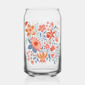 Jardin de corail et de sarcelle sur fond beige dou (Verso)