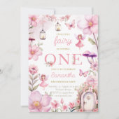 Jardin de fées Invitation d'anniversaire, Forêt en (Devant)