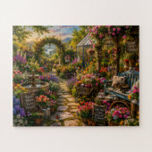 Jardin de fleurs coloré - Puzzle (Horizontal)