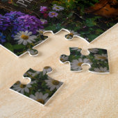 Jardin de fleurs coloré - Puzzle (Côté)