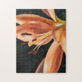 Jardin de fleurs de lys orange Nature Art Puzzle (Vertical)