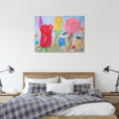 Jardin de fleurs d'été toile étirée Imprimer (Insitu(Chambre))