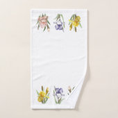 Jardin de fleurs d'iris (Serviette à main)