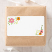 Jardin de fleurs douces Étiquettes vierges (En situation)