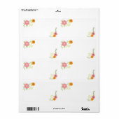 Jardin de fleurs douces Étiquettes vierges (Feuille entière)