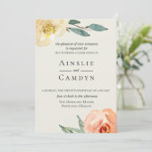 Jardin De Fleurs Emerald Faire-part de mariage (Debout devant)