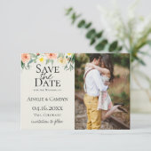 Jardin De Fleurs Foto Save The Date Aankondiging (Staand voorkant)