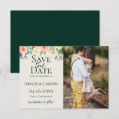 Jardin De Fleurs Foto Save The Date Aankondiging (Voorkant / Achterkant)