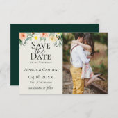 Jardin de Fleurs foto slaat de datum op Aankondiging (Voorkant / Achterkant)