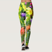 Jardin de fleurs Jardin Floral Abstrait Leggings M (Dos)