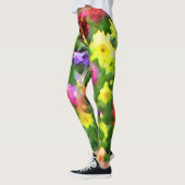 Jardin de fleurs Jardin Floral Abstrait Leggings M (Gauche)